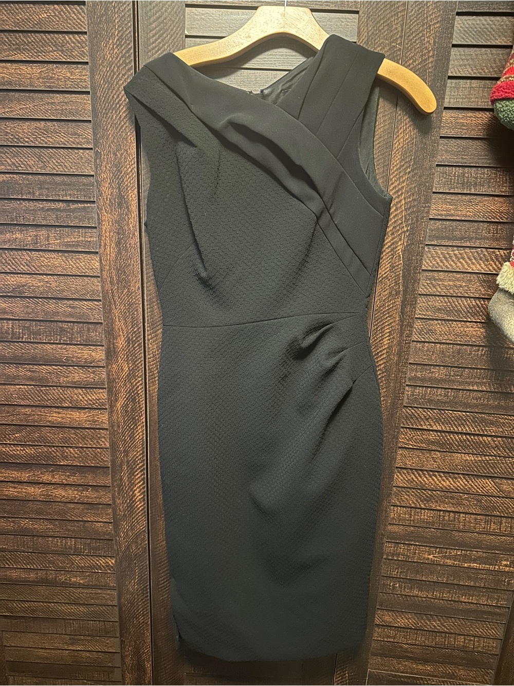 Karen Millen Black One-Shoulder Sheath Dress